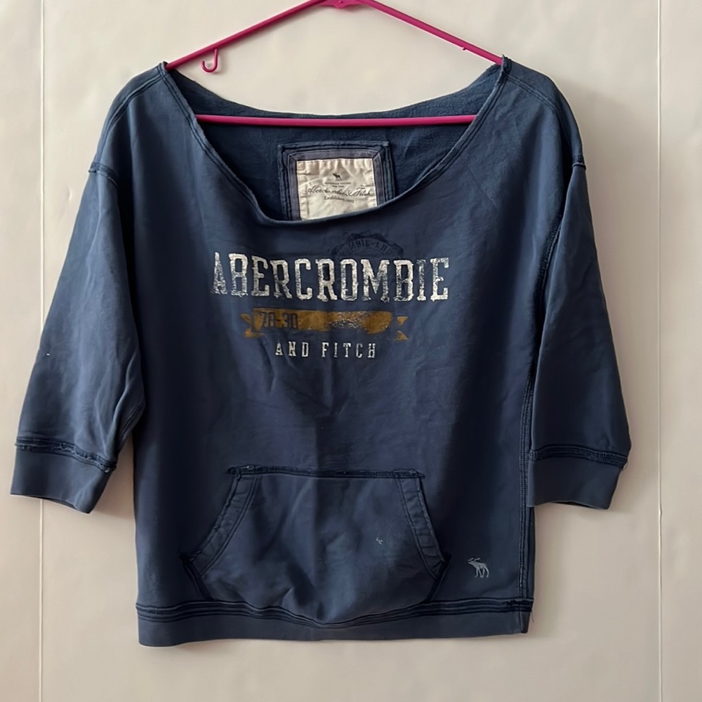 Abercrombie off shoulder sweatshirt small